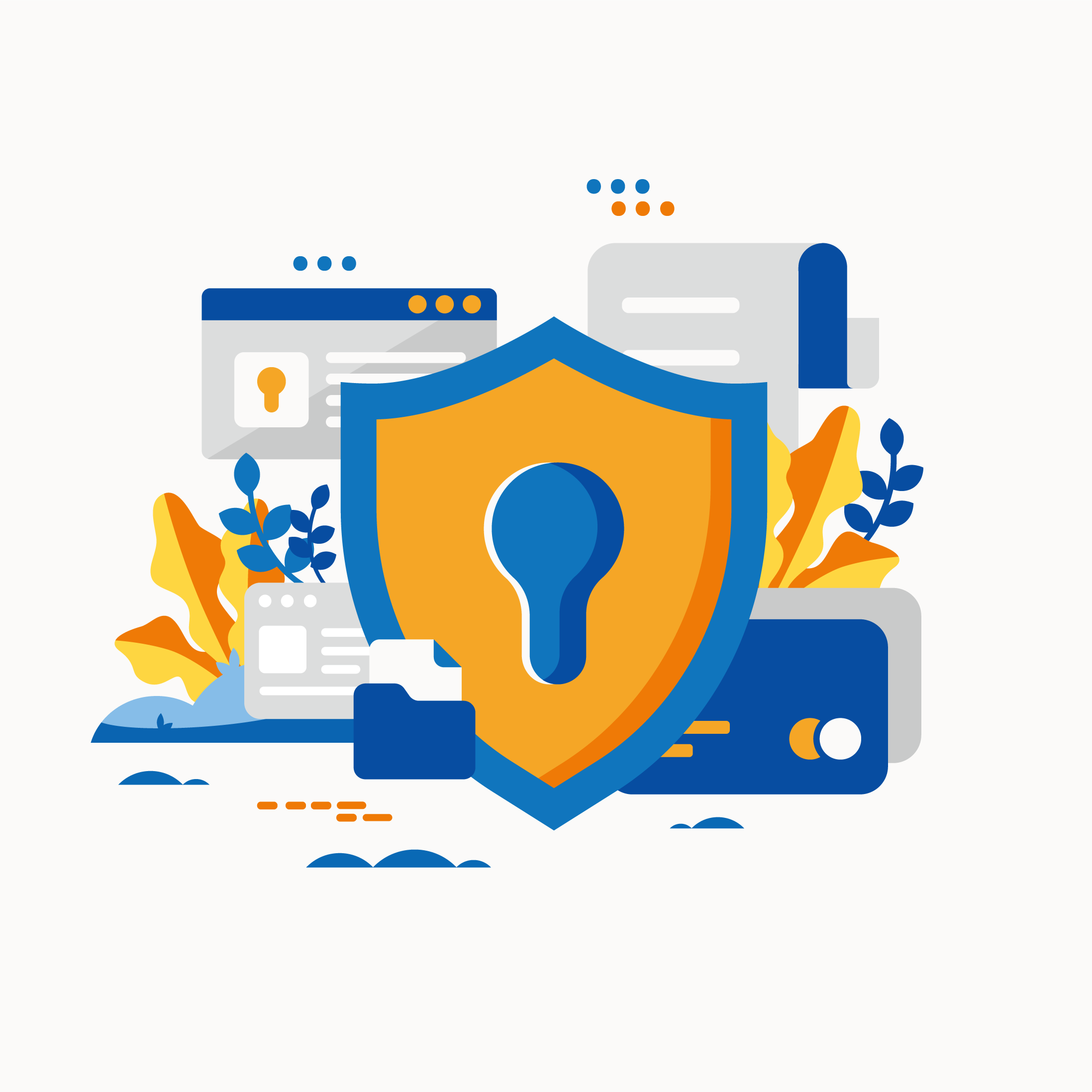 Cyber security illustration